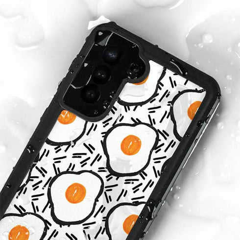 Bouffants and Broken Hearts Eggs Galaxy S24 Plus Waterproof Case